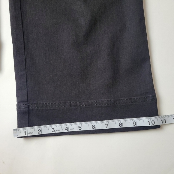 H&m Wide Leg Crop Pant High Waist Black - Picture 10 of 11